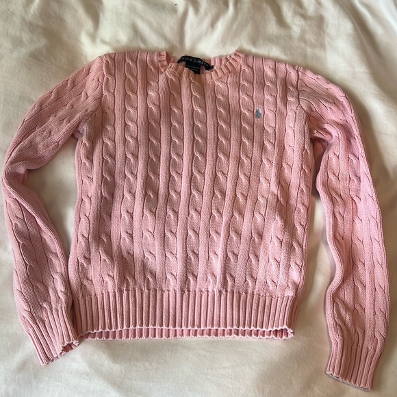 POLO RALPH LAUREN PINK SWEATER - Picture 2 of 4